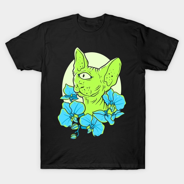 Space Sphynx T-Shirt by Spazzy Newton